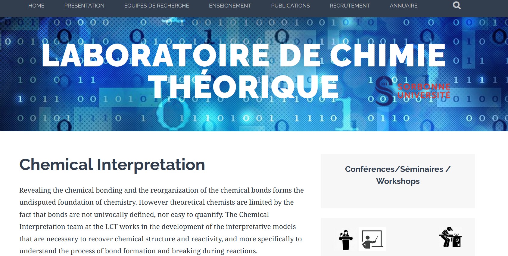 Laboratoire de Chimie Théorique